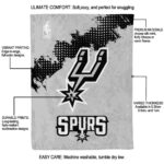 san antonio spurs grunge texture silver blanket new arrival