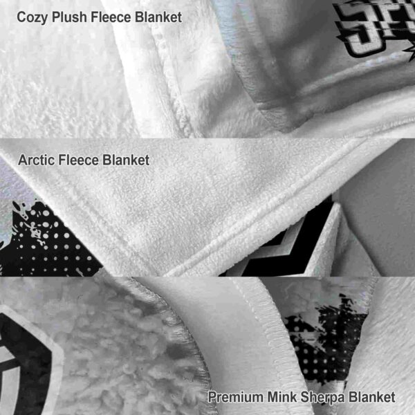 san antonio spurs grunge texture silver blanket premium grade