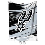 san antonio spurs paint streaks silver white blanket best selling
