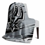 san antonio spurs paint streaks silver white blanket top rated