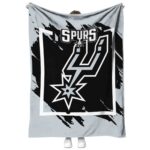 san antonio spurs splatter effect silver blanket best selling