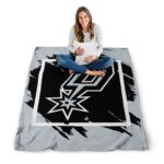 san antonio spurs splatter effect silver blanket best selling