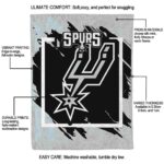 san antonio spurs splatter effect silver blanket best selling