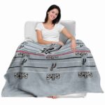 san antonio spurs striped pattern silver blanket latest model