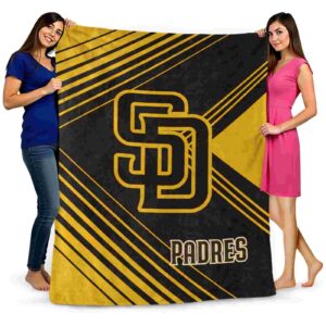 san diego padres diagonal stripes brown blanket fashion forward