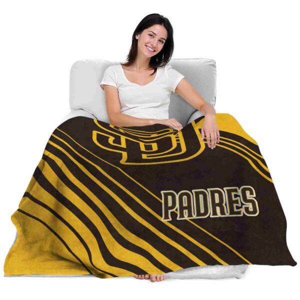 san diego padres diagonal stripes brown blanket latest model