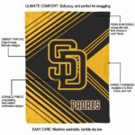san diego padres diagonal stripes brown blanket new arrival