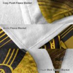 san diego padres diagonal stripes brown blanket premium grade