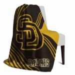 san diego padres diagonal stripes brown blanket top rated