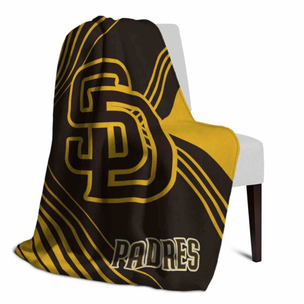 san diego padres diagonal stripes brown blanket top rated