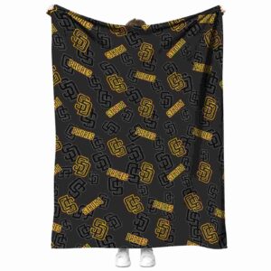 san diego padres diehard fans brown blanket best selling
