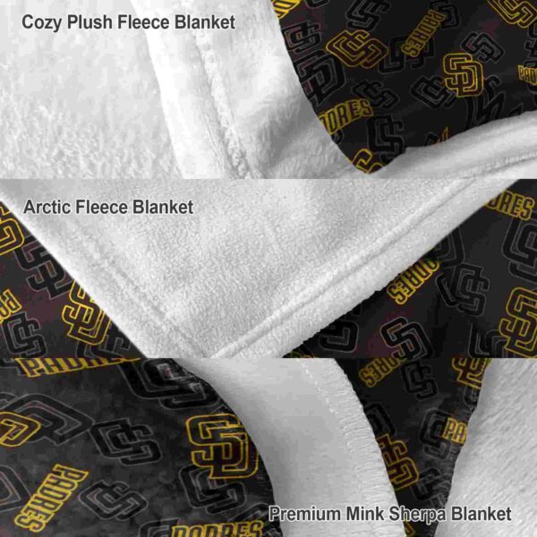 san diego padres diehard fans brown blanket premium grade