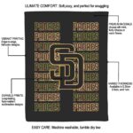 san diego padres fan pride brown blanket new arrival
