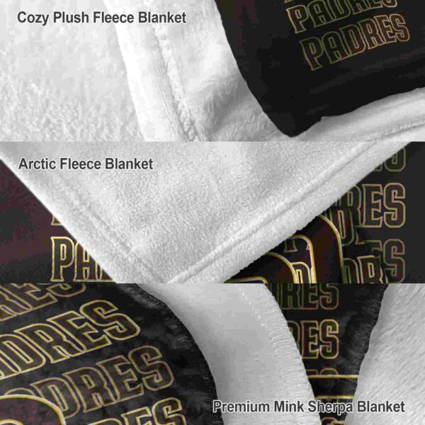 san diego padres fan pride brown blanket premium grade