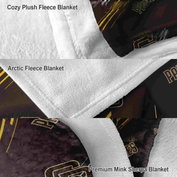 san diego padres fan spirit brown blanket premium grade