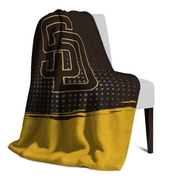 san diego padres gradient dots brown blanket top rated