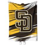 san diego padres paint streaks brown white blanket best selling