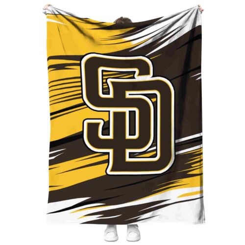 san diego padres paint streaks brown white blanket best selling
