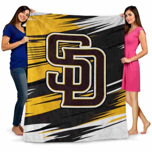 san diego padres paint streaks brown white blanket fashion forward