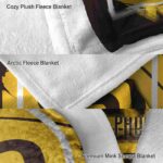 san diego padres splatter effect brown blanket best selling