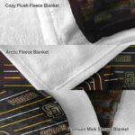 san diego padres striped pattern brown blanket best selling