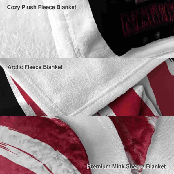 san diego state aztecs brushstrokes red white blanket premium grade