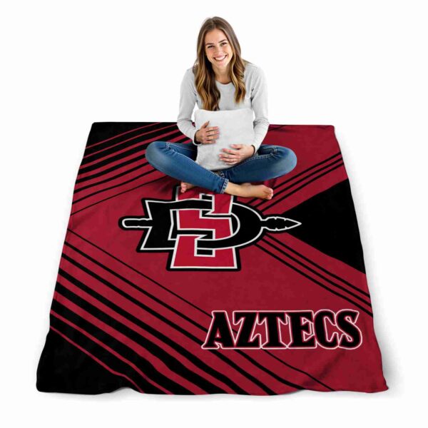 san diego state aztecs diagonal stripes red blanket high quality