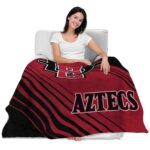 san diego state aztecs diagonal stripes red blanket latest model