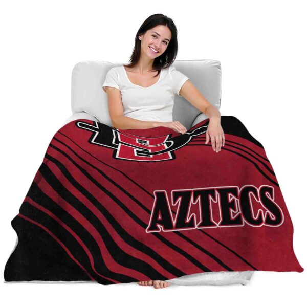 san diego state aztecs diagonal stripes red blanket latest model