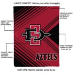 san diego state aztecs diagonal stripes red blanket new arrival