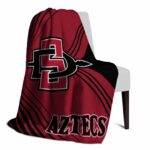san diego state aztecs diagonal stripes red blanket top rated