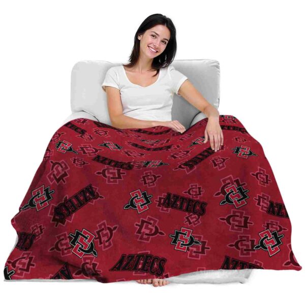 san diego state aztecs diehard fans red blanket latest model