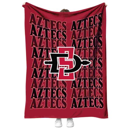 san diego state aztecs fan pride red blanket best selling