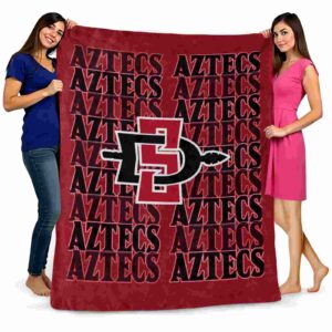 san diego state aztecs fan pride red blanket fashion forward