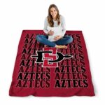 san diego state aztecs fan pride red blanket high quality
