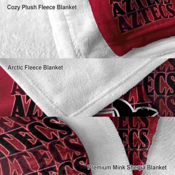 san diego state aztecs fan pride red blanket premium grade