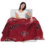 san diego state aztecs fan spirit red blanket best selling