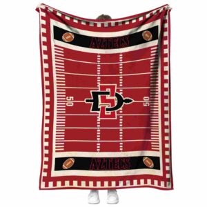 san diego state aztecs football field red blanket best selling