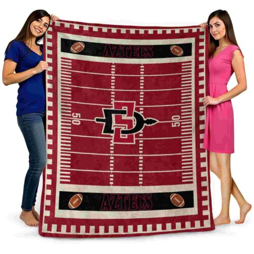 san diego state aztecs football field red blanket fashion forward