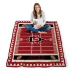 san diego state aztecs football field red blanket high quality