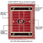 san diego state aztecs football field red blanket new arrival