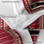 san diego state aztecs football field red blanket premium grade