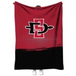san diego state aztecs gradient dots red blanket best selling