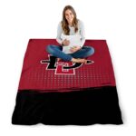 san diego state aztecs gradient dots red blanket high quality
