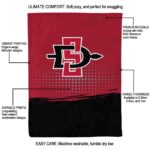 san diego state aztecs gradient dots red blanket new arrival
