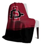 san diego state aztecs gradient dots red blanket top rated
