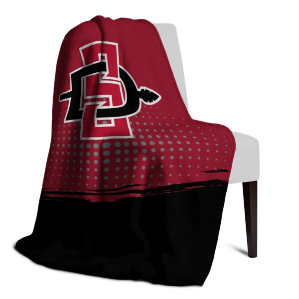 san diego state aztecs gradient dots red blanket top rated