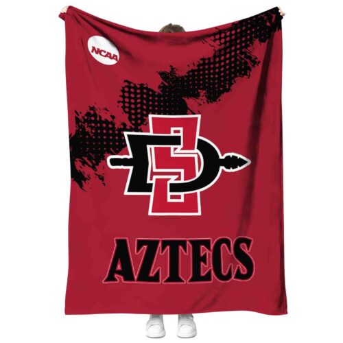 san diego state aztecs grunge texture red blanket best selling