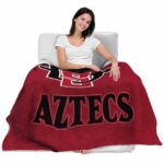 san diego state aztecs grunge texture red blanket latest model