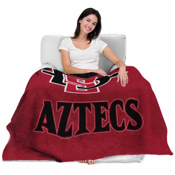 san diego state aztecs grunge texture red blanket latest model